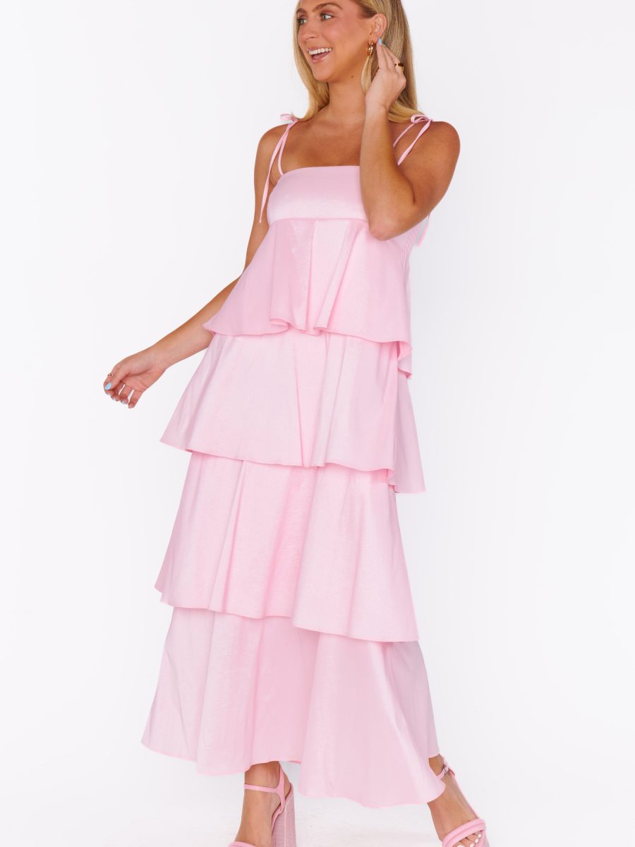 Meet Cute Dress ~ Light Pink Taffeta