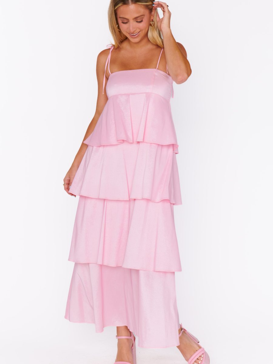 Meet Cute Dress ~ Light Pink Taffeta