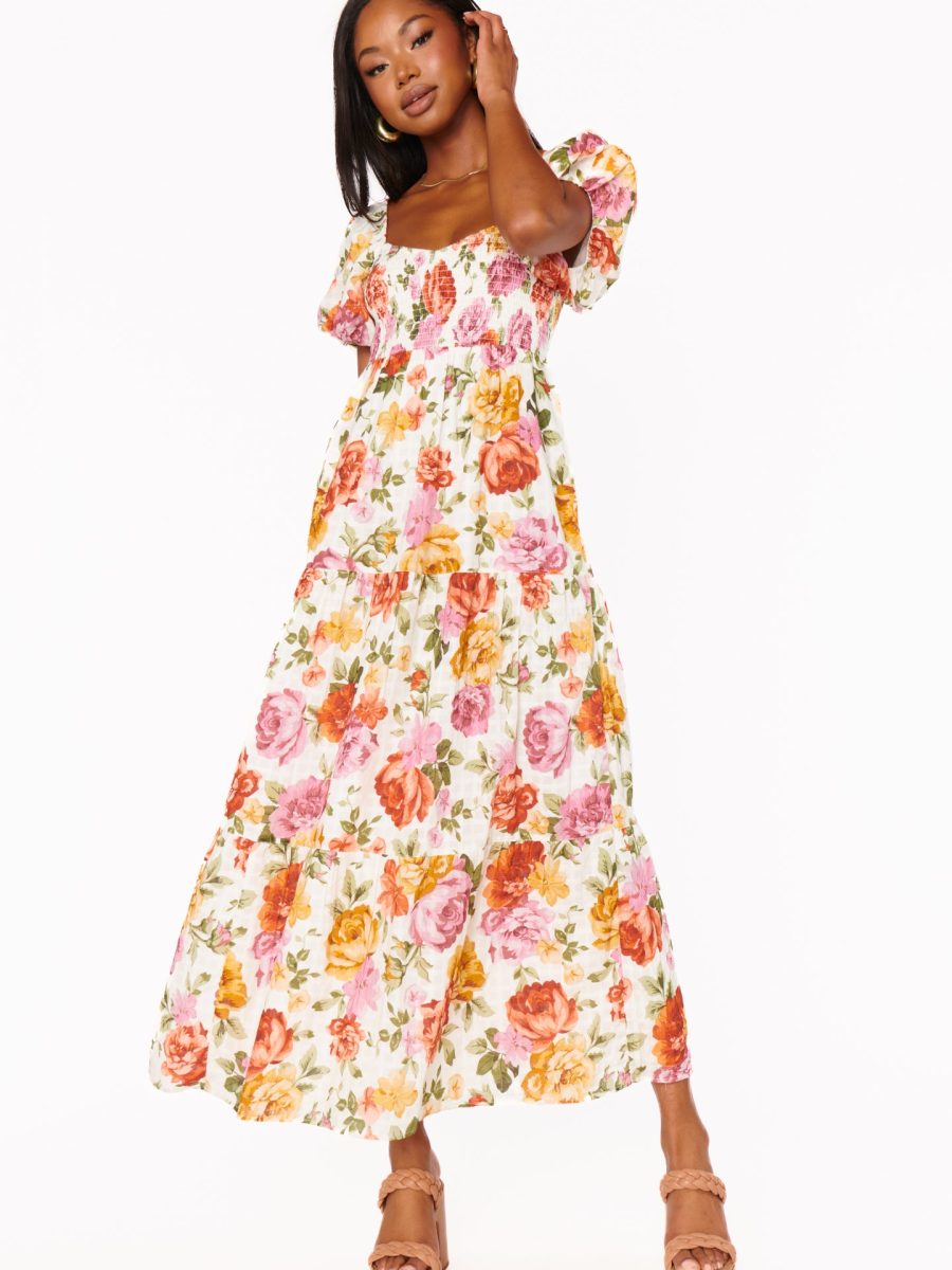 Joanna Maxi Dress ~ Ivory Hillside Floral