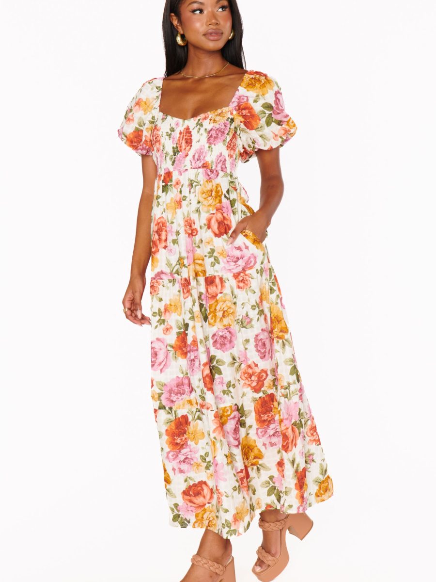 Joanna Maxi Dress ~ Ivory Hillside Floral