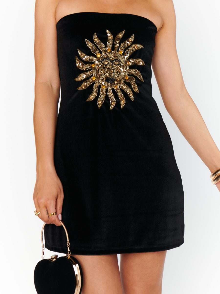 On My Way Dress ~ Sun Sequins Velvet