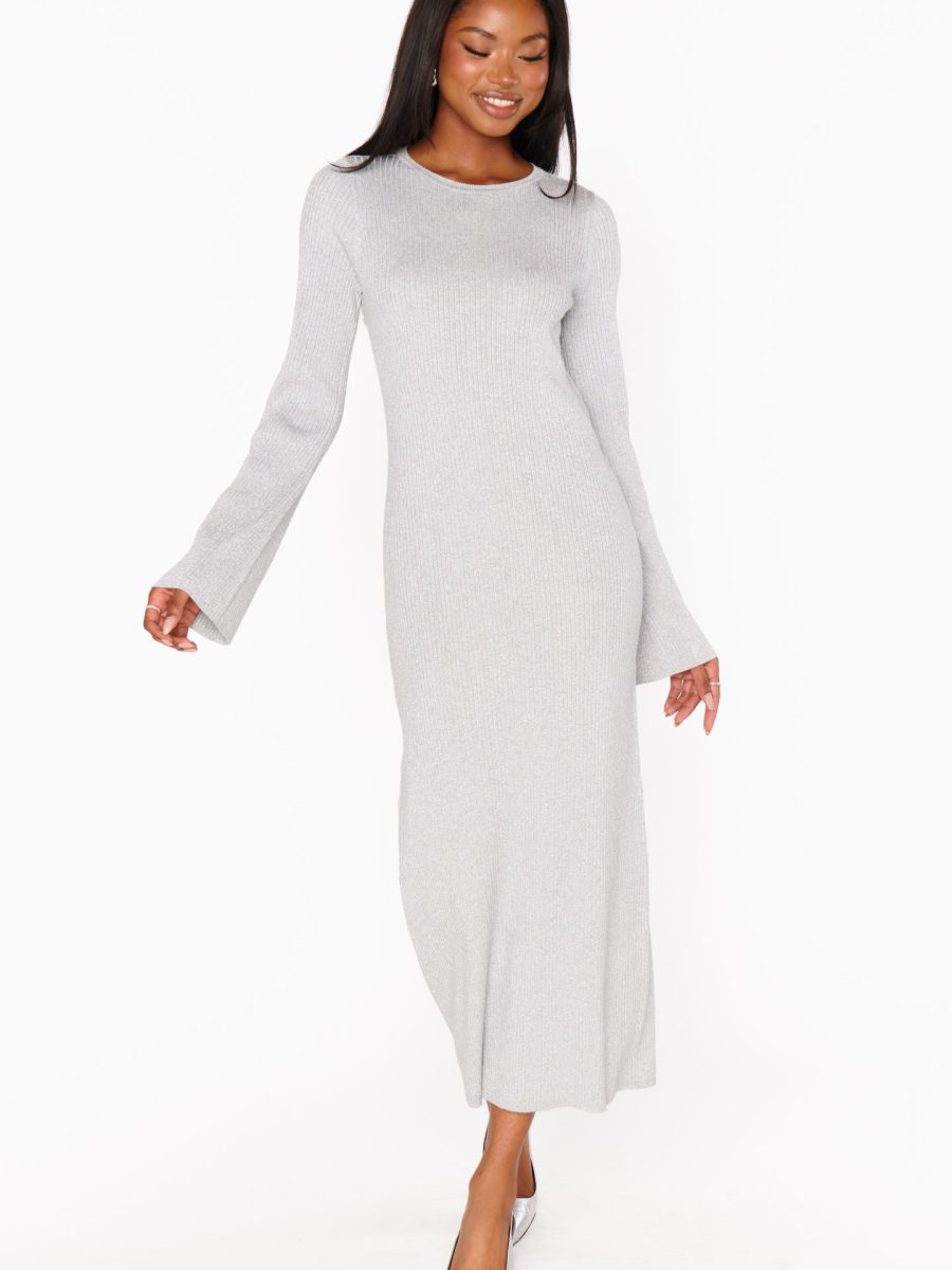 City Dress ~ Silver Shimmer Knit