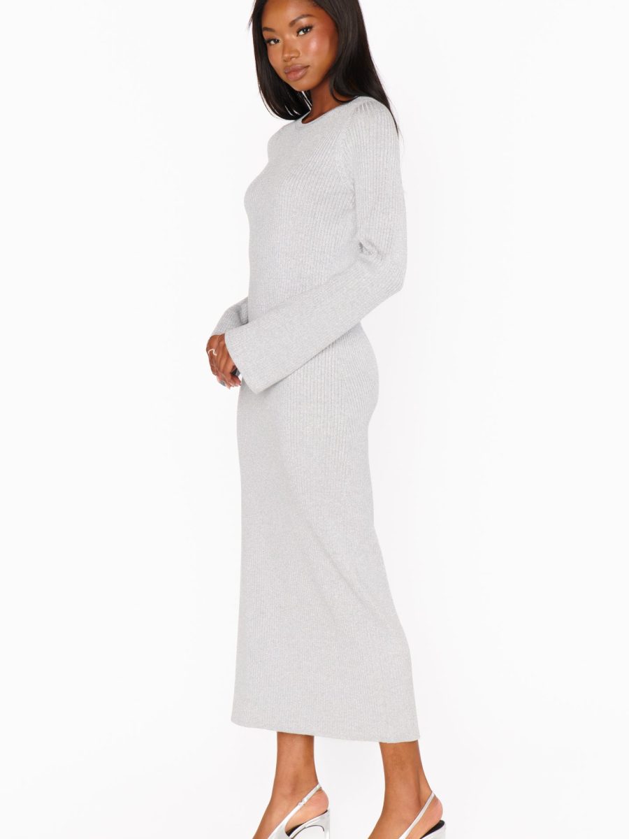 City Dress ~ Silver Shimmer Knit