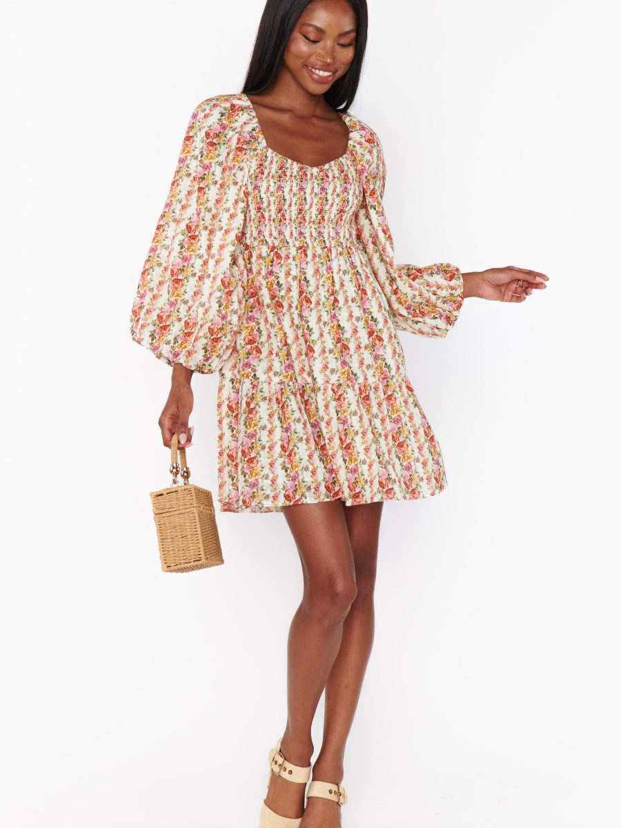 Josephine Dress ~ Hillside Stripe Floral
