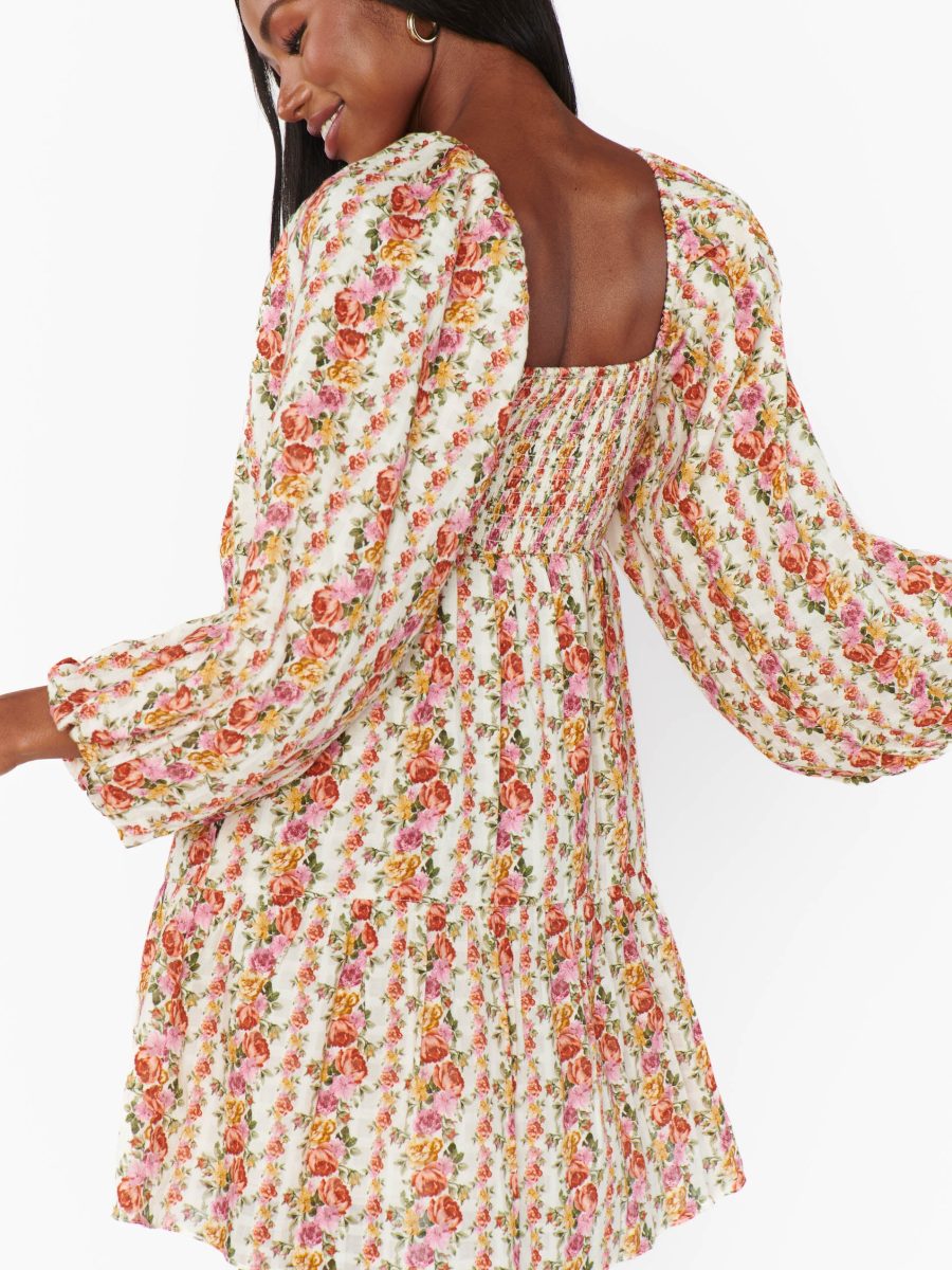 Josephine Dress ~ Hillside Stripe Floral