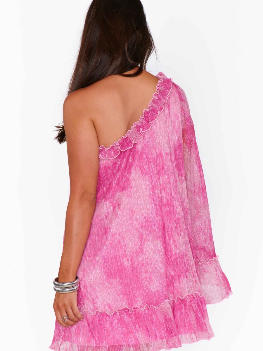 Wonder Mini Dress ~ Pink Fizz Glimmer