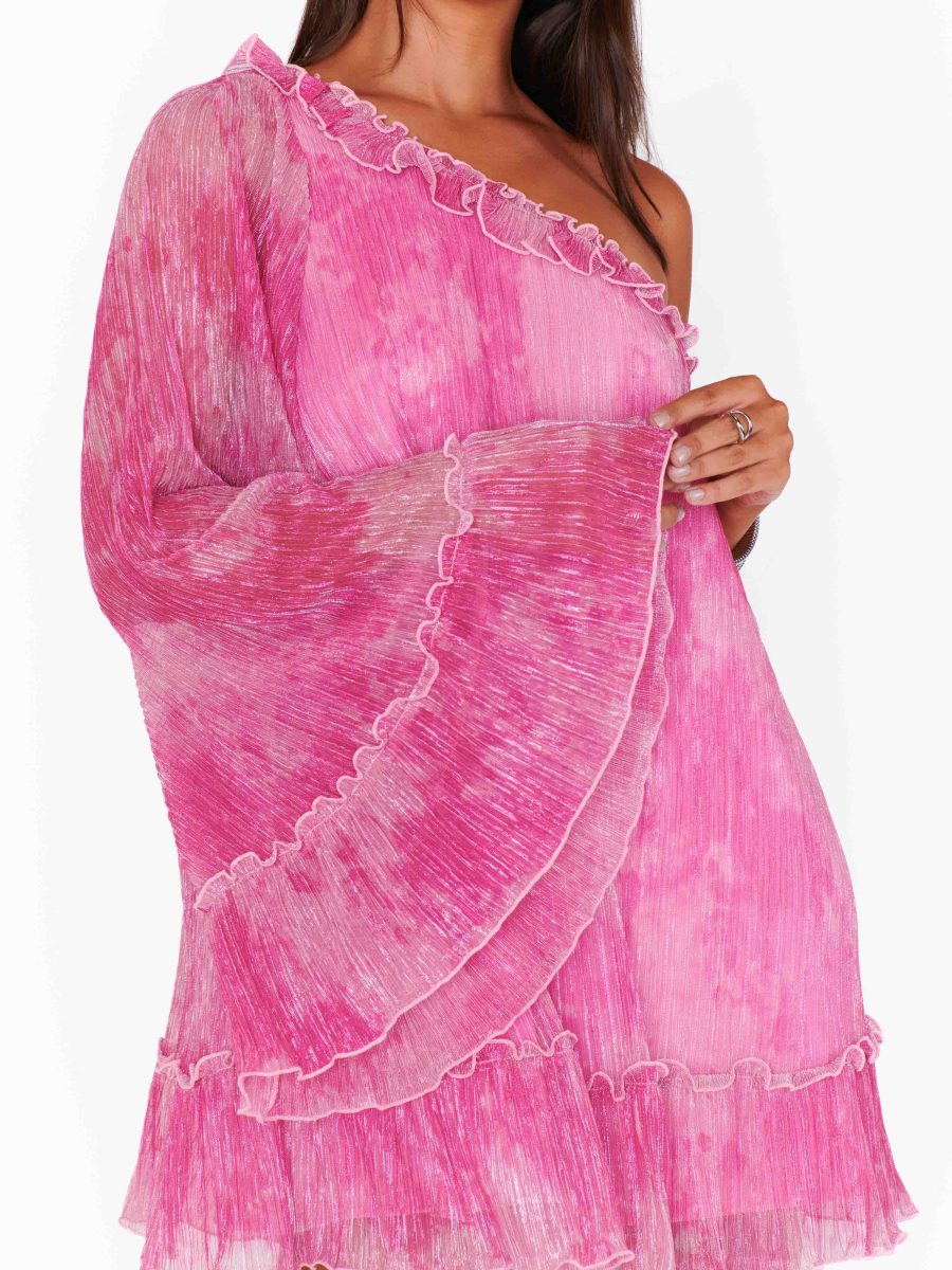 Wonder Mini Dress ~ Pink Fizz Glimmer