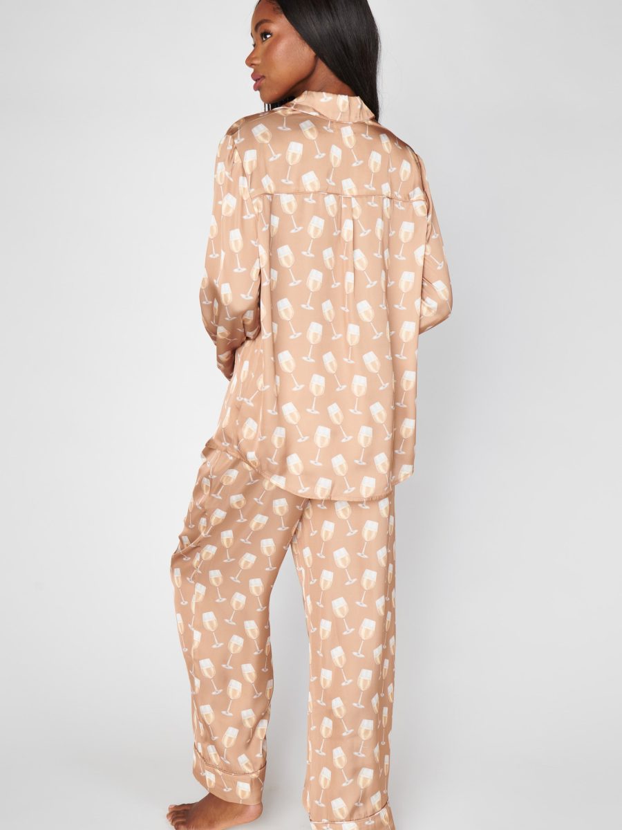 Classic PJ Set ~ White Wine Silky