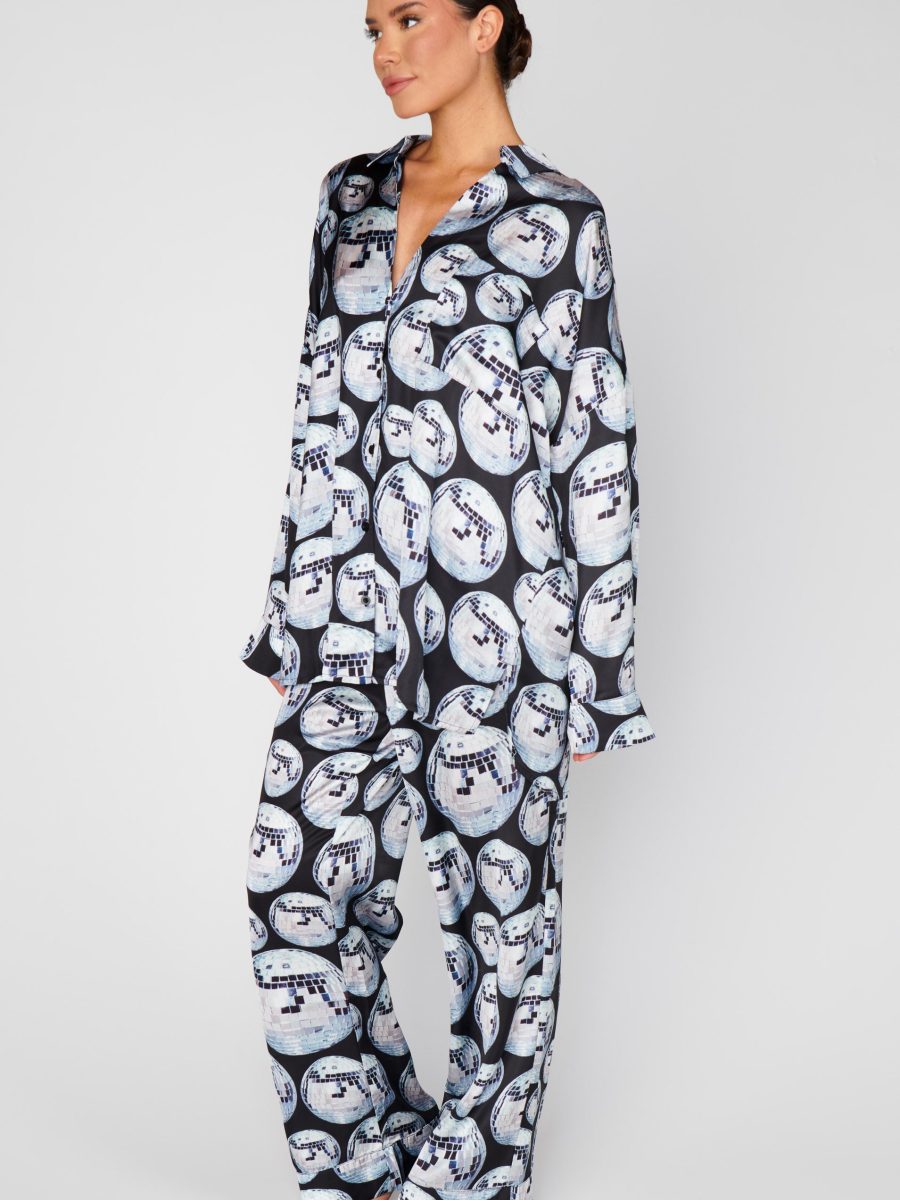 Overslept PJ Set ~ Disco Ball Silky