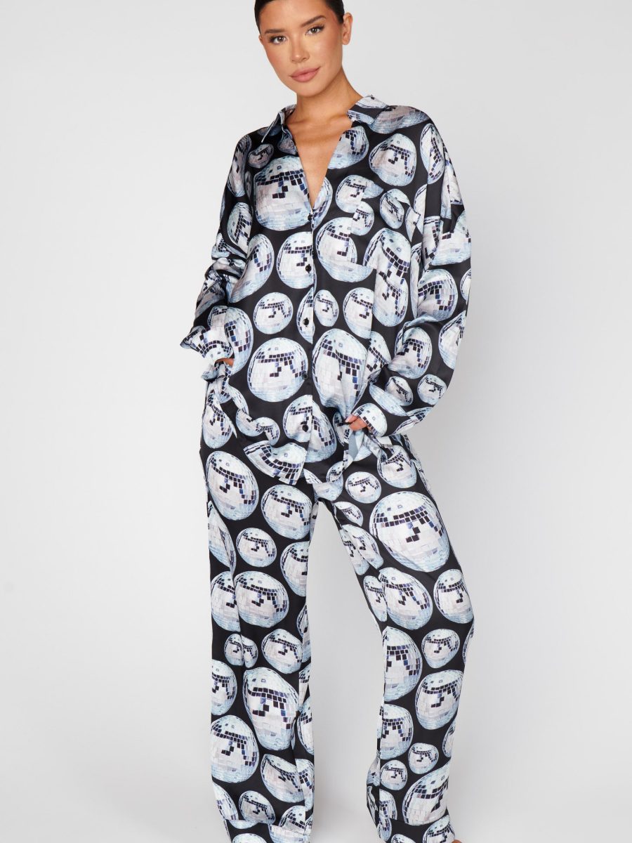 Overslept PJ Set ~ Disco Ball Silky