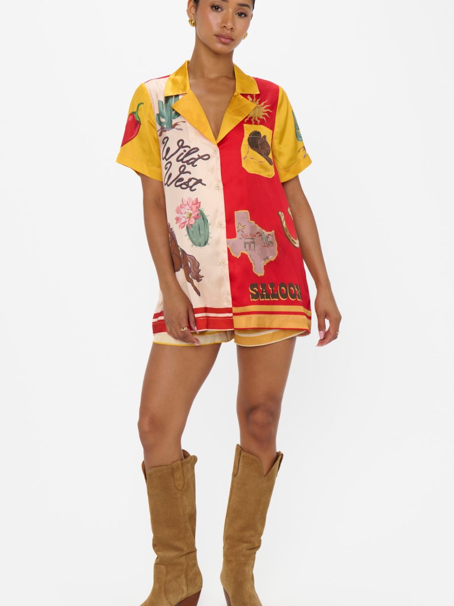 Home and Away PJ Set ~ Lone Star Silky
