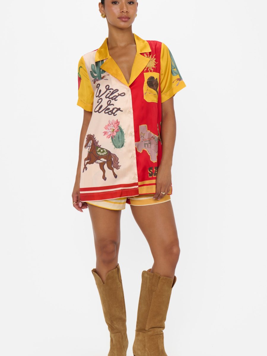 Home and Away PJ Set ~ Lone Star Silky