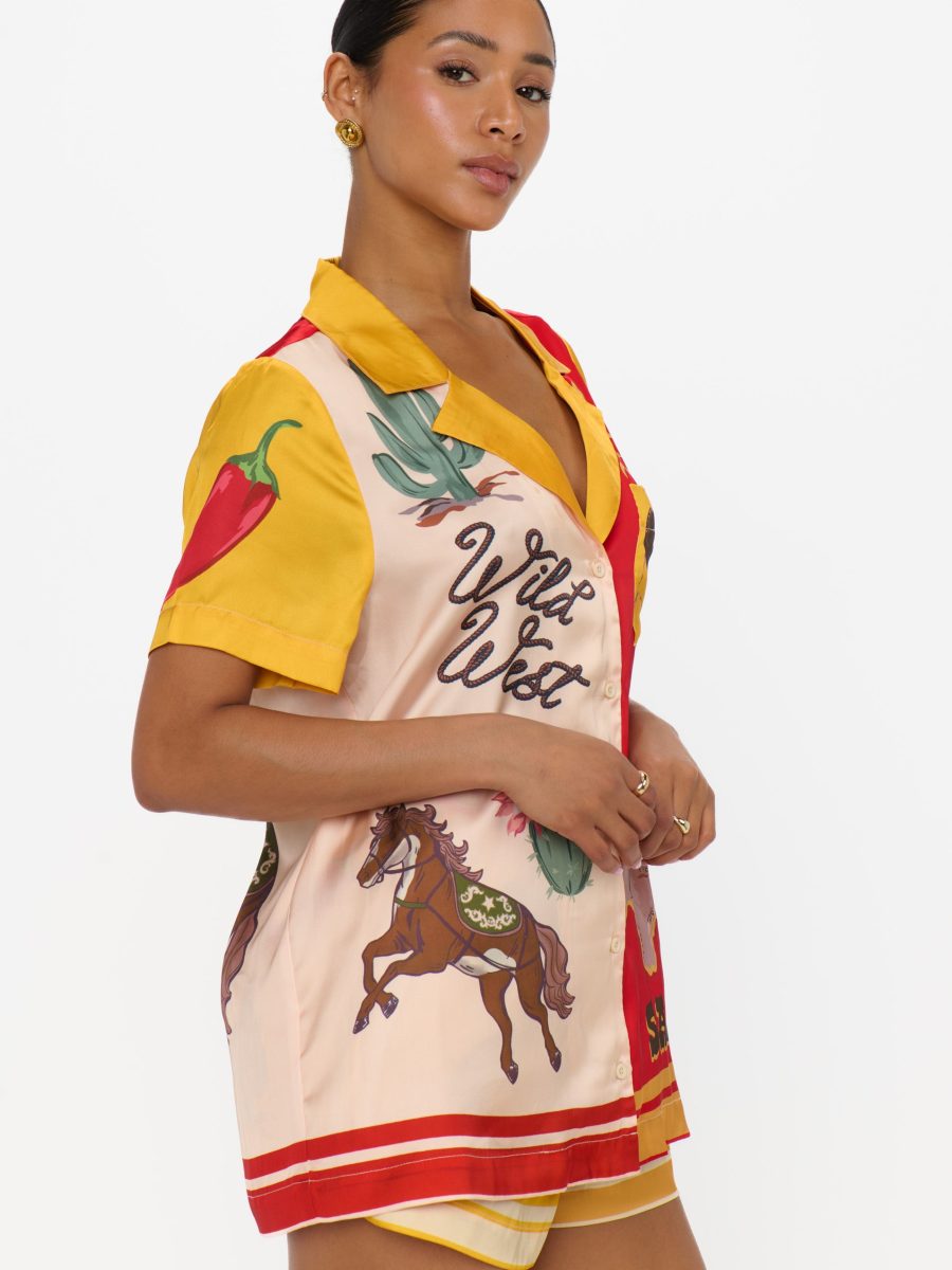 Home and Away PJ Set ~ Lone Star Silky