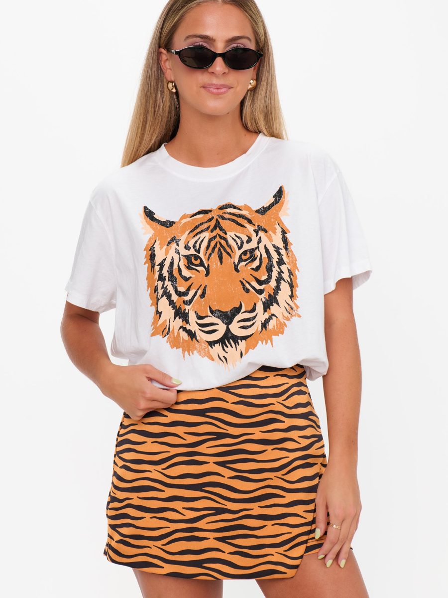 Spencer Skort ~ Great Tiger Luxe Satin