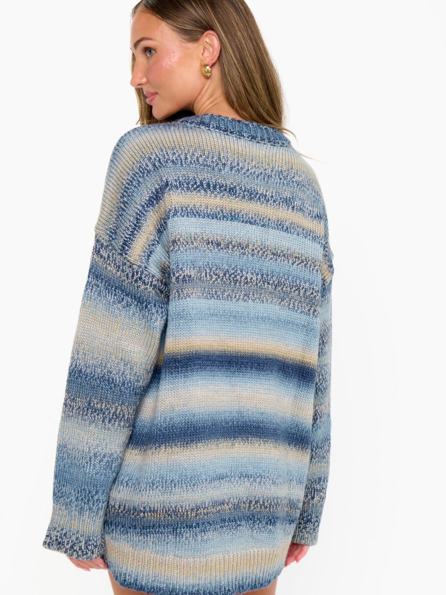 Canyon Tunic Sweater ~ Midnight Blue Knit