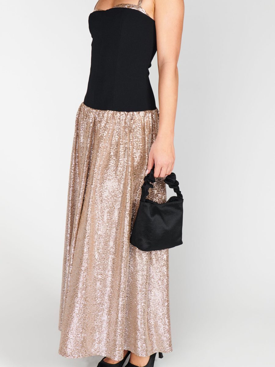 Hepburn Midi Dress ~ Silver Confetti