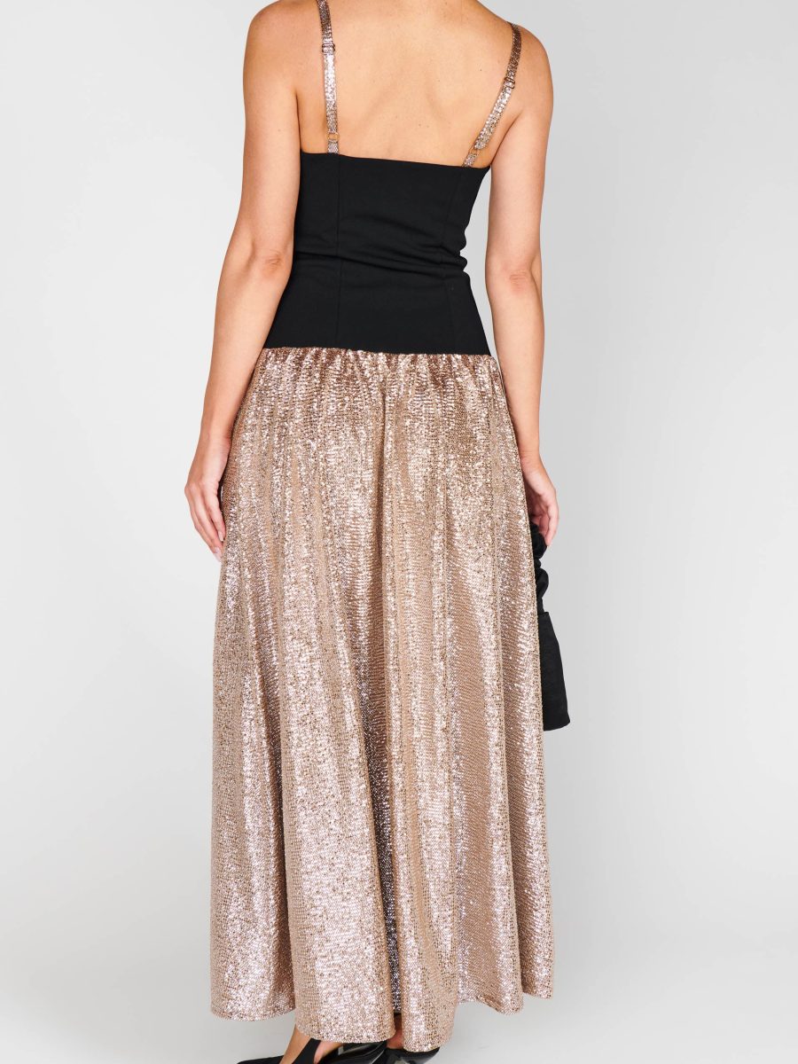 Hepburn Midi Dress ~ Silver Confetti