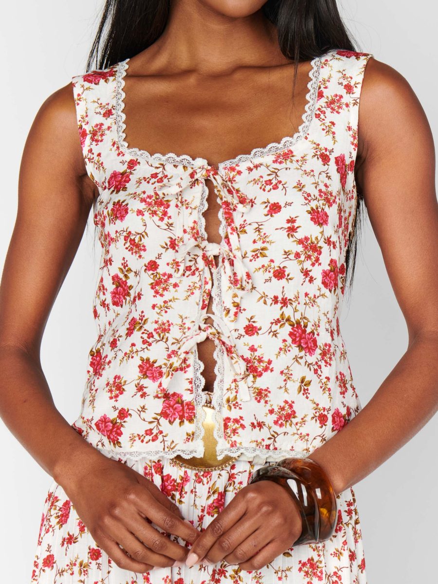 Mimi Top ~ Southern Roses