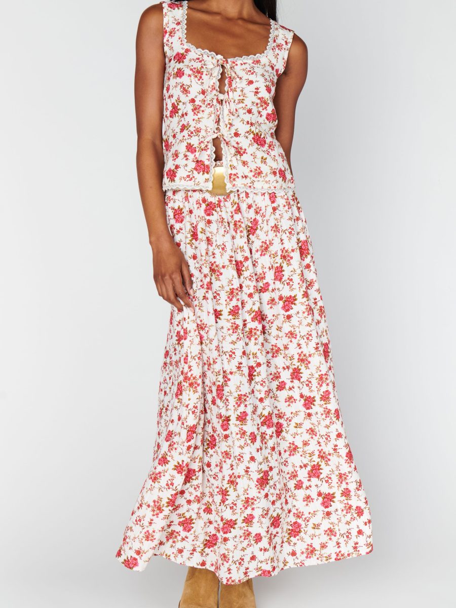 Adrianna Maxi Skirt ~ Southern Roses