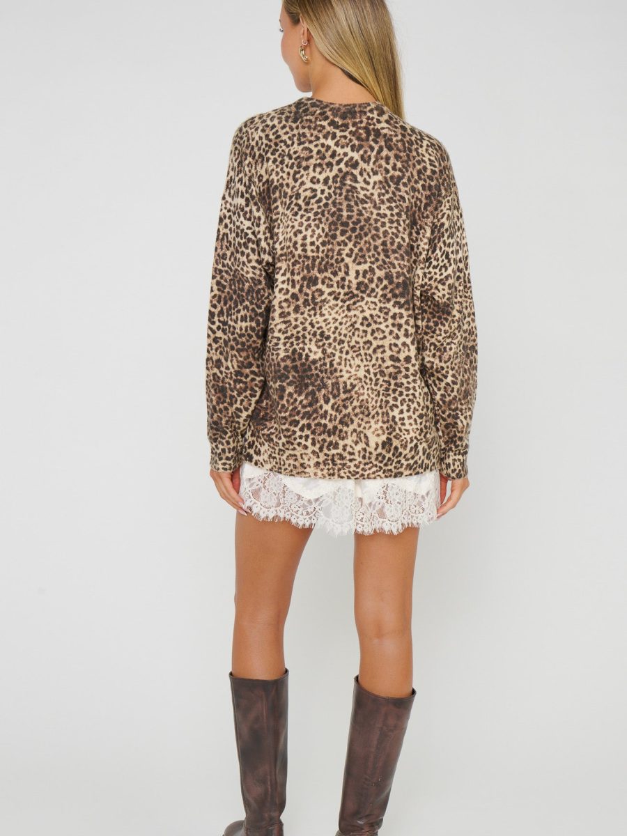 Feel Good Sweater ~ Mod Leopard Knit