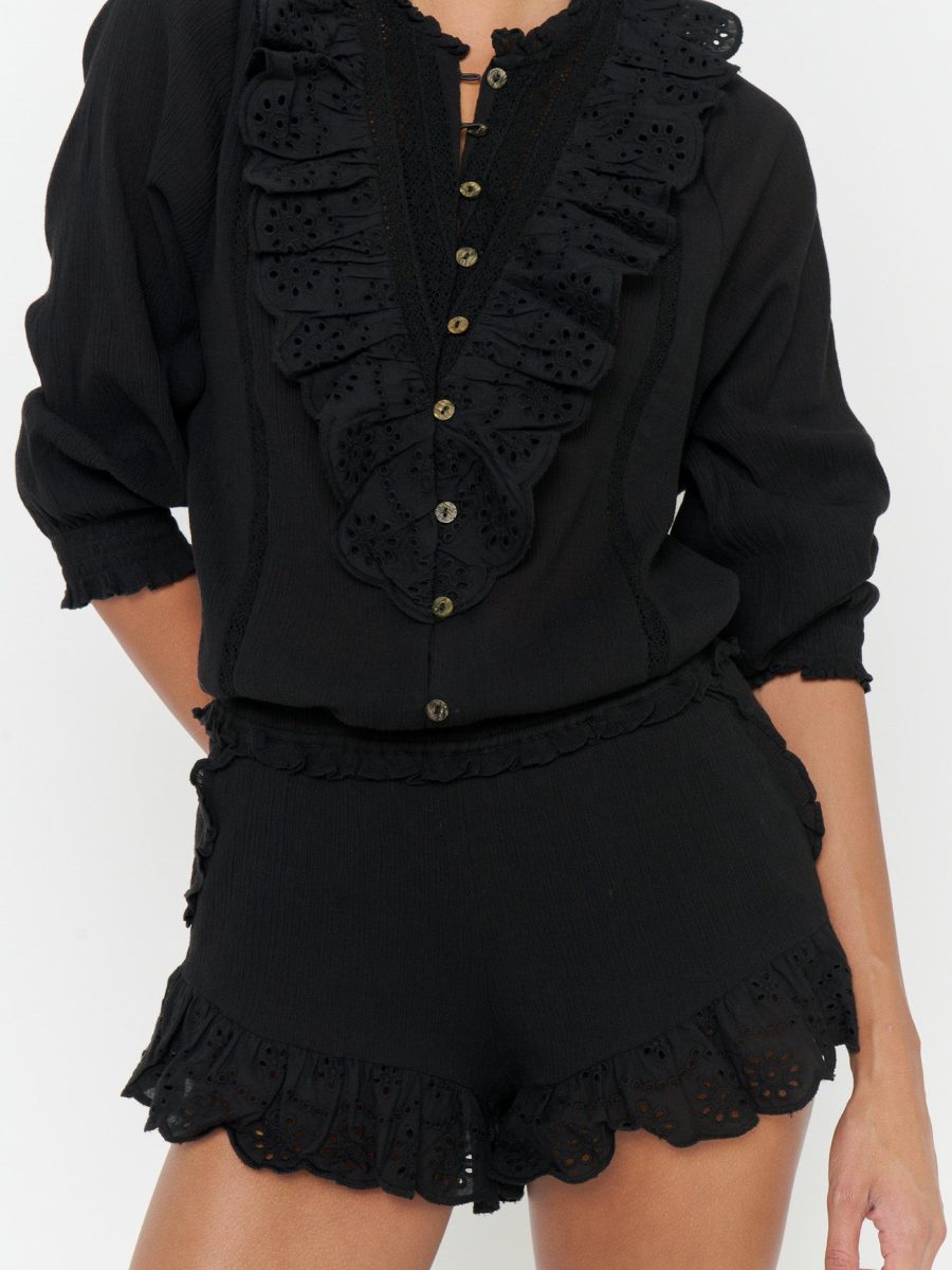 Cannes Shorts ~ Black Eyelet