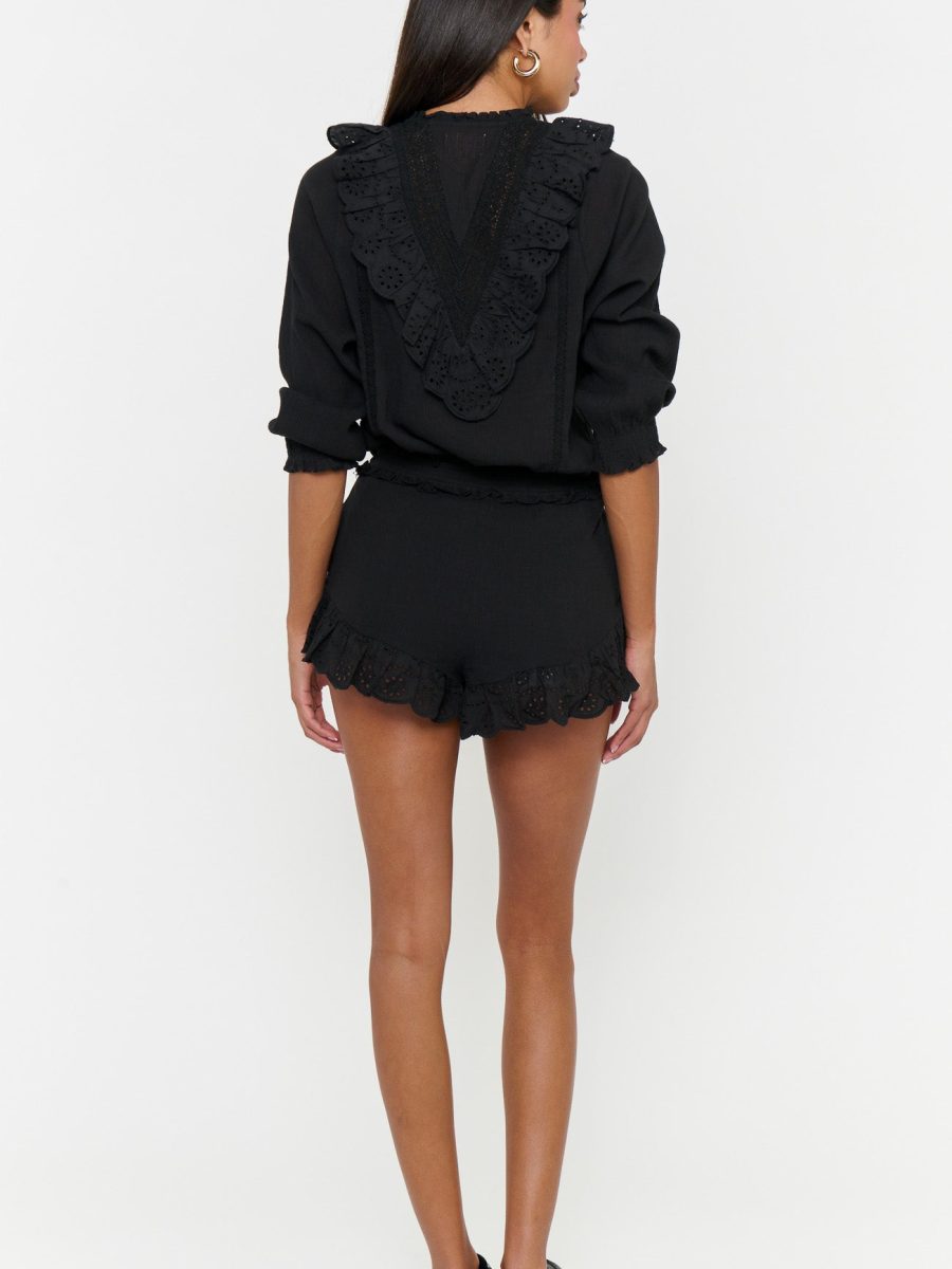 Cannes Shorts ~ Black Eyelet