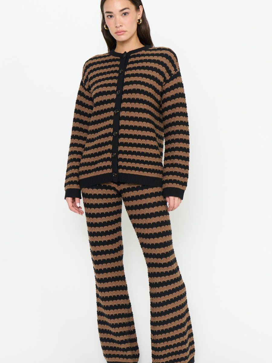 Feel Good Pants ~ Coffee Stripe Knit