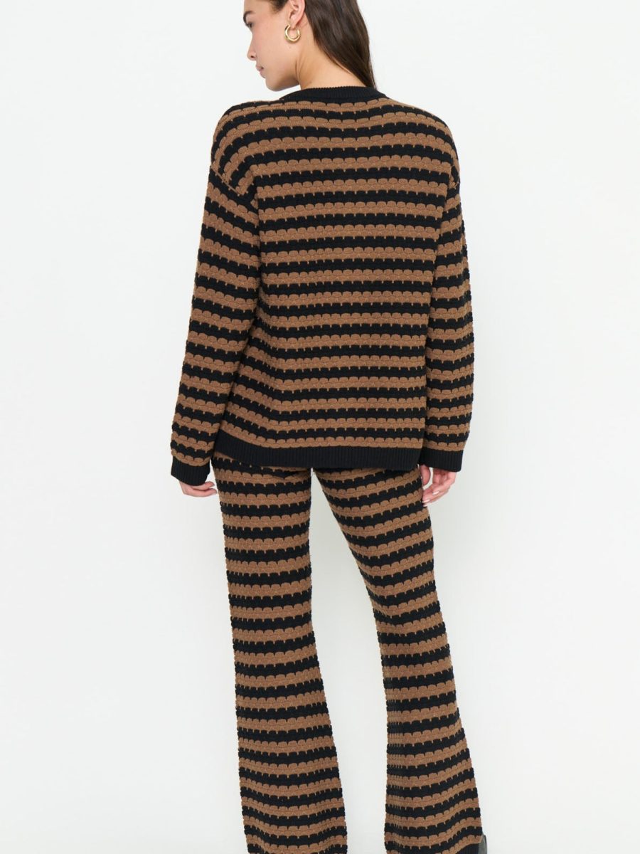 Feel Good Pants ~ Coffee Stripe Knit