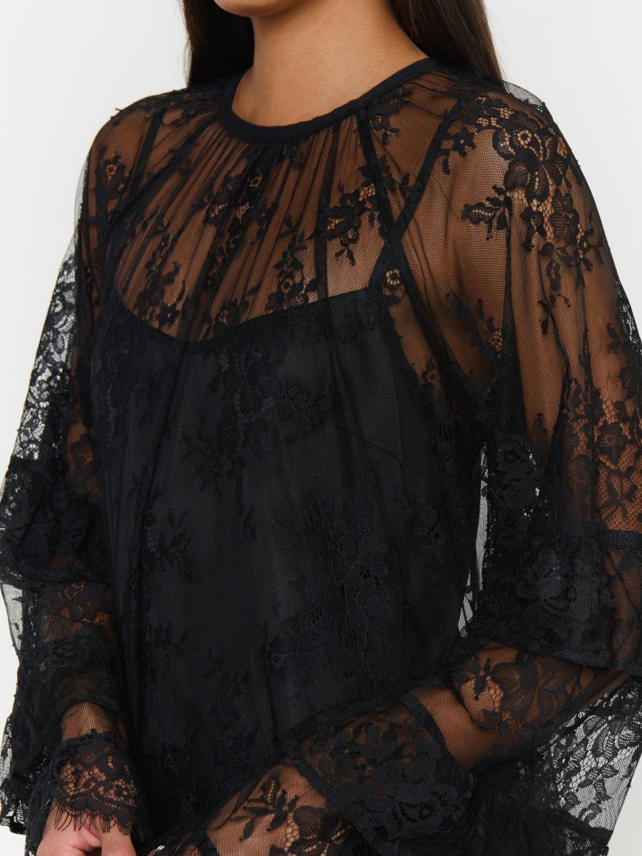 Joelle Maxi Dress ~ Dainty Black Lace