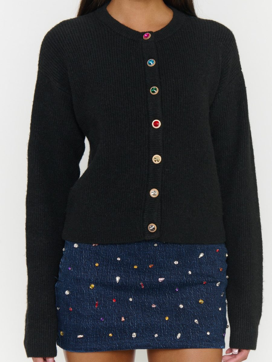 Maggie Cardigan ~ Noir Knit