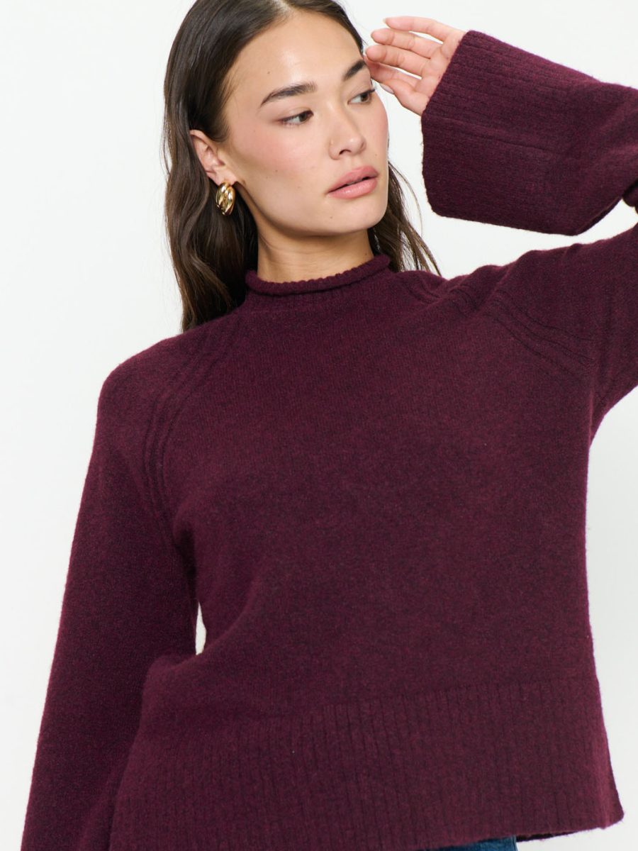 Emerson Sweater ~ Merlot Knit