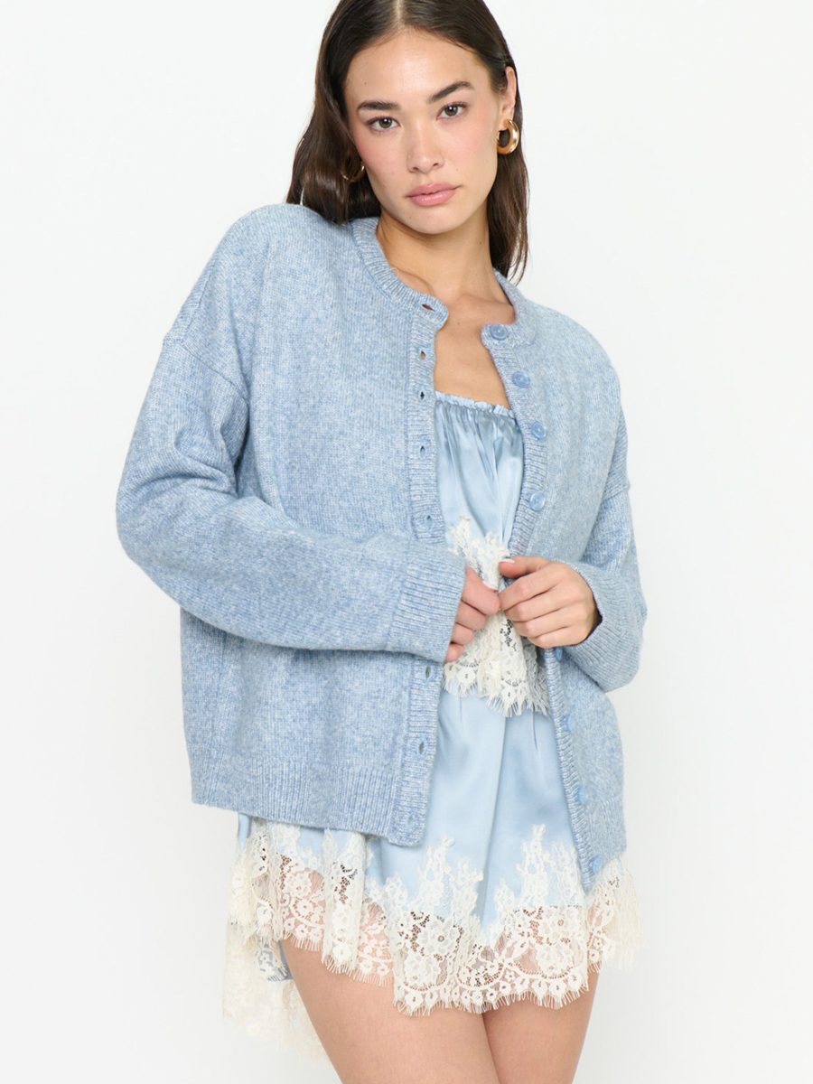 Foster Cardigan ~ Blue Knit