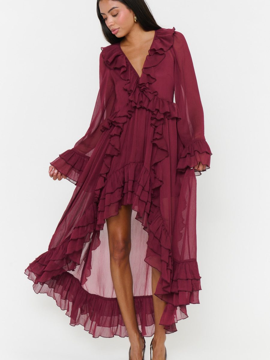 Shiloh Maxi Dress ~ Burgundy