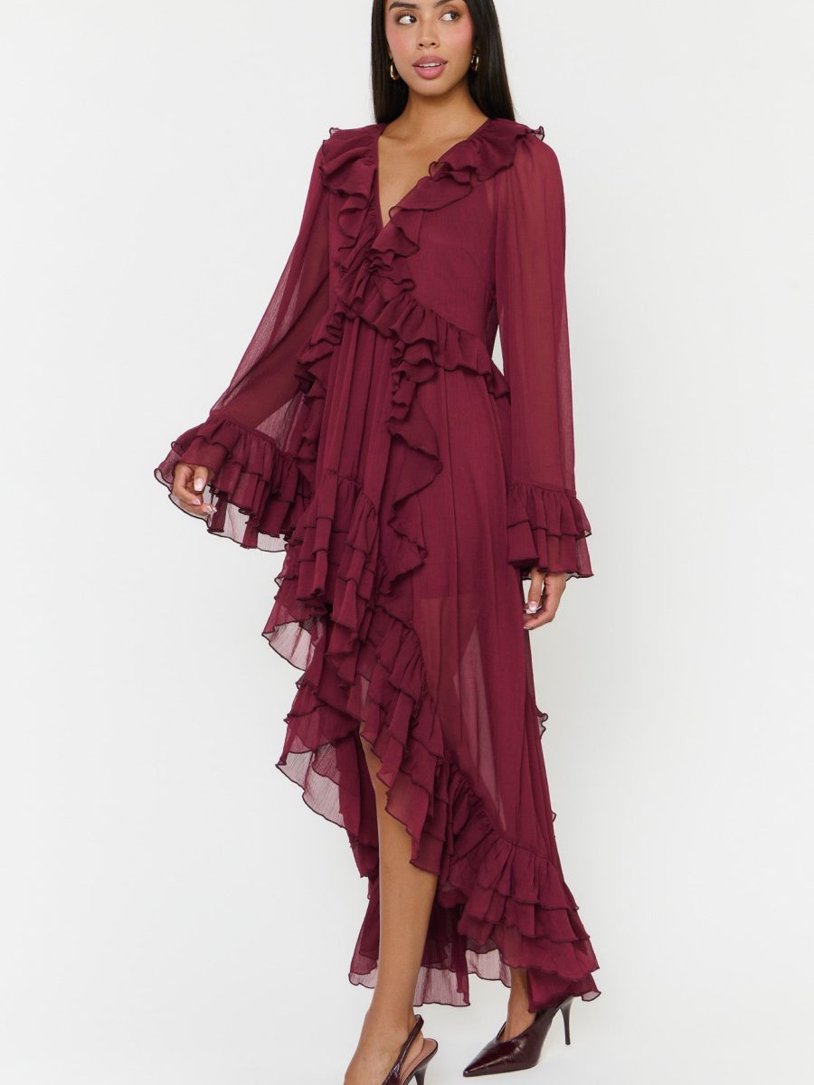 Shiloh Maxi Dress ~ Burgundy