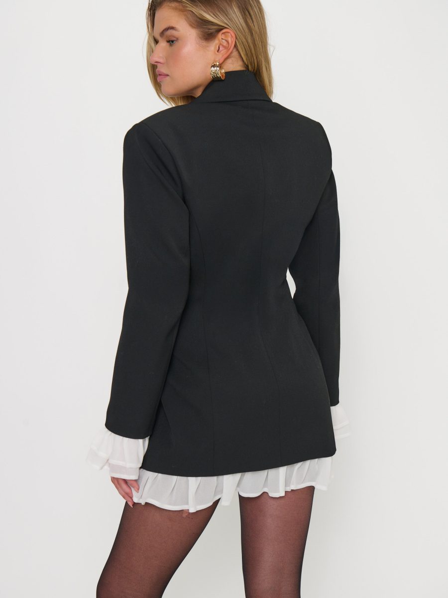Josaphine Blazer Dress ~ Black Suiting