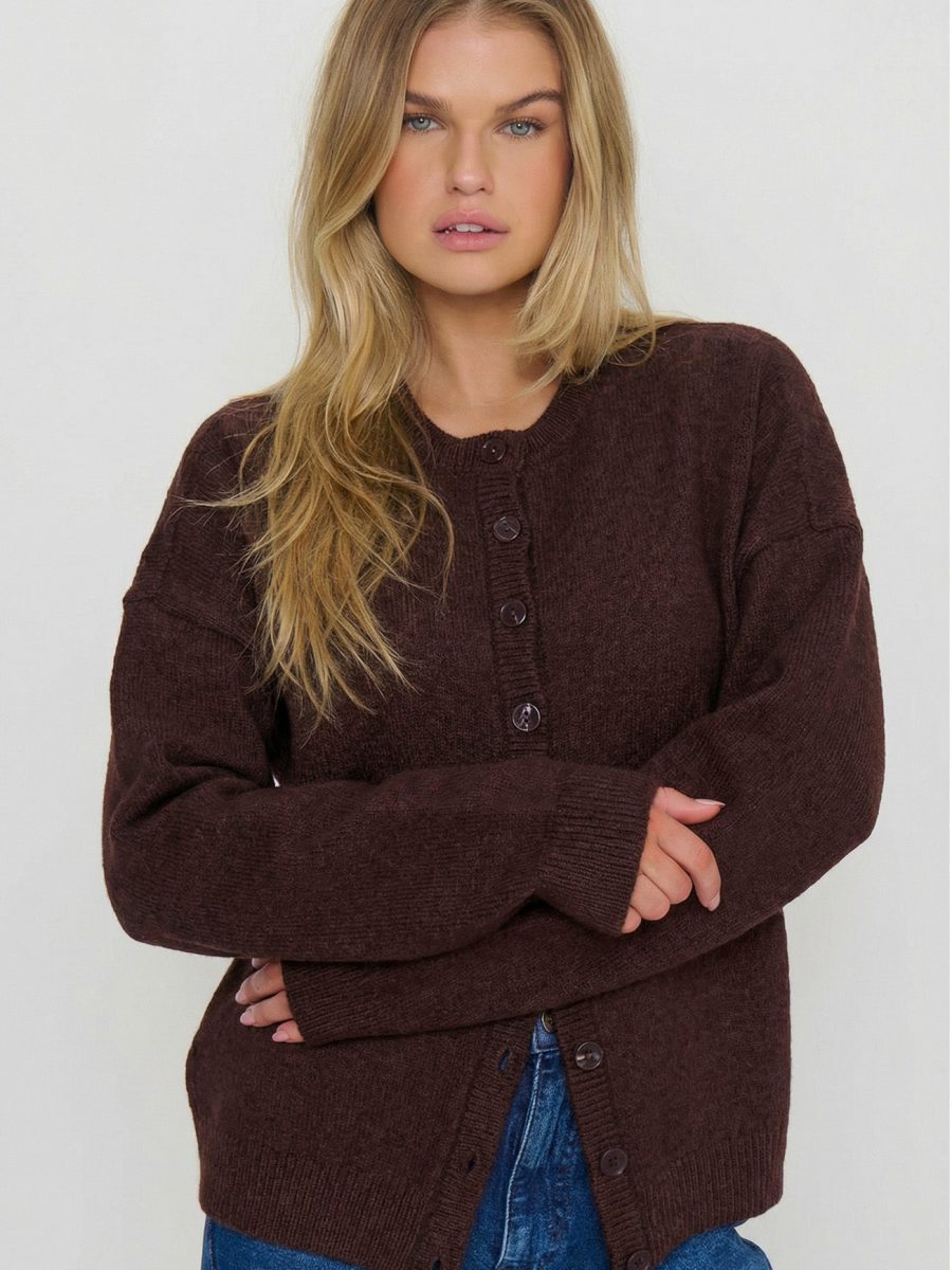 Foster Cardigan ~ Chocolate Knit