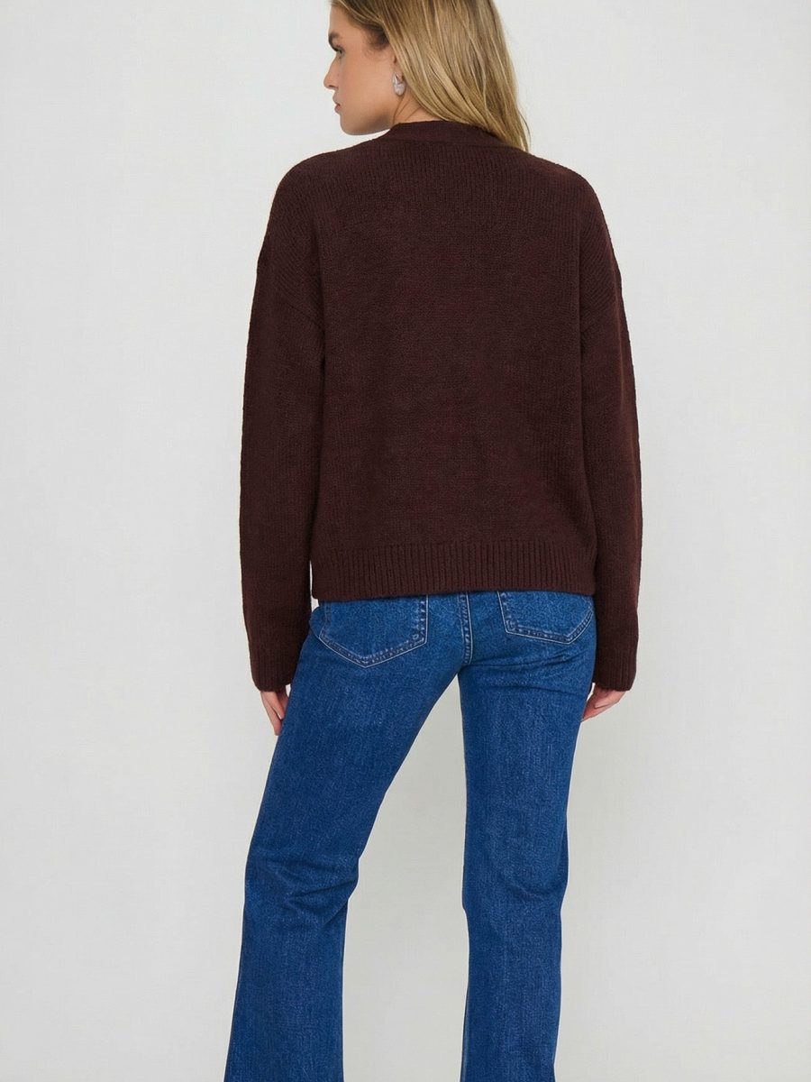 Foster Cardigan ~ Chocolate Knit