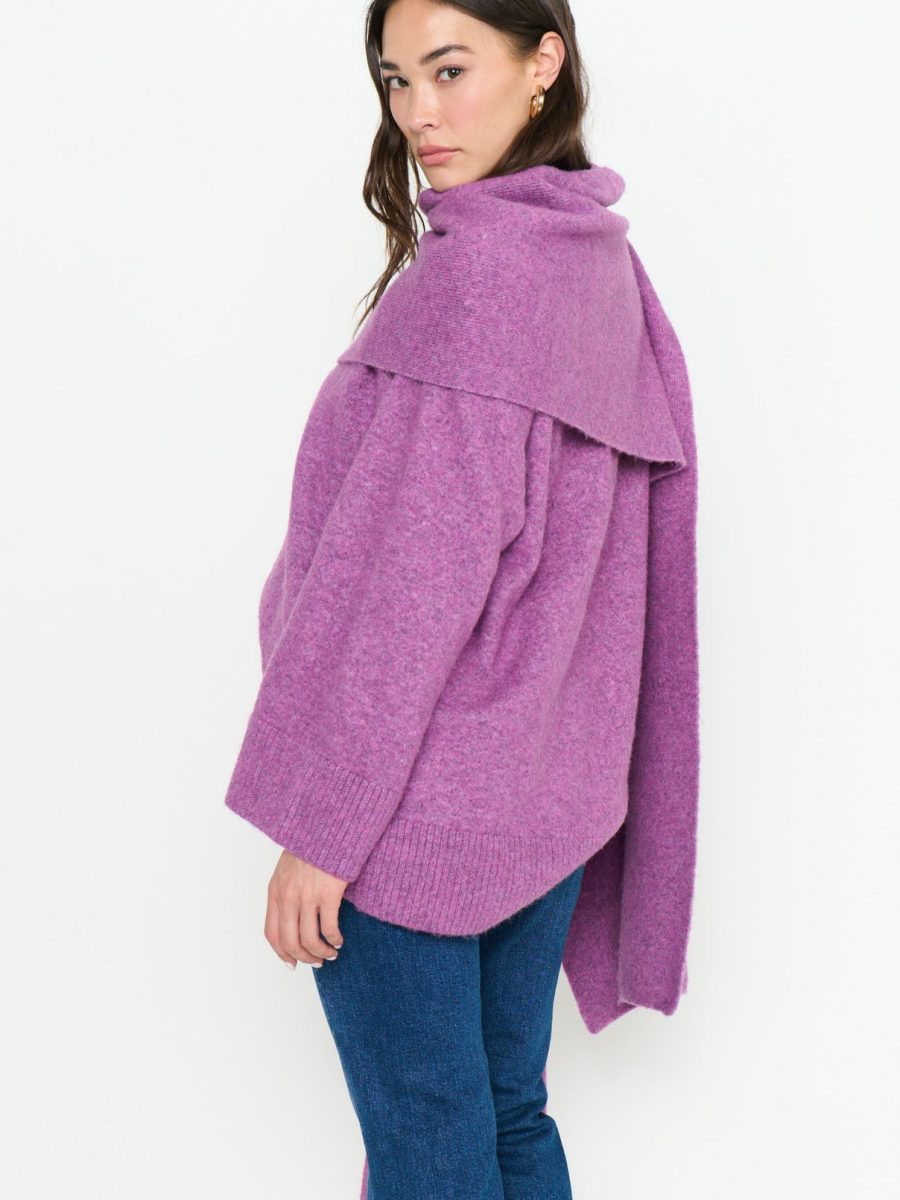 Oslo Tunic Sweater ~ Purple Knit