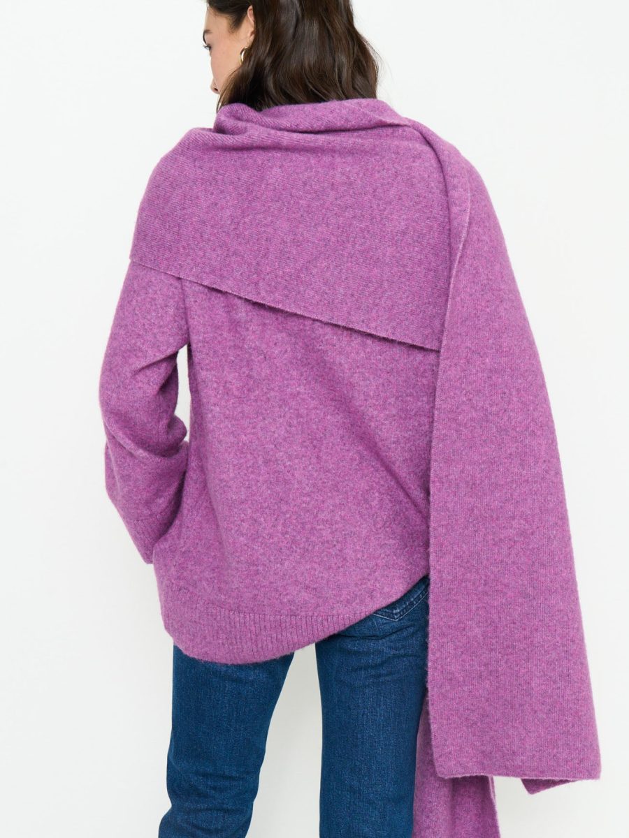 Oslo Tunic Sweater ~ Purple Knit