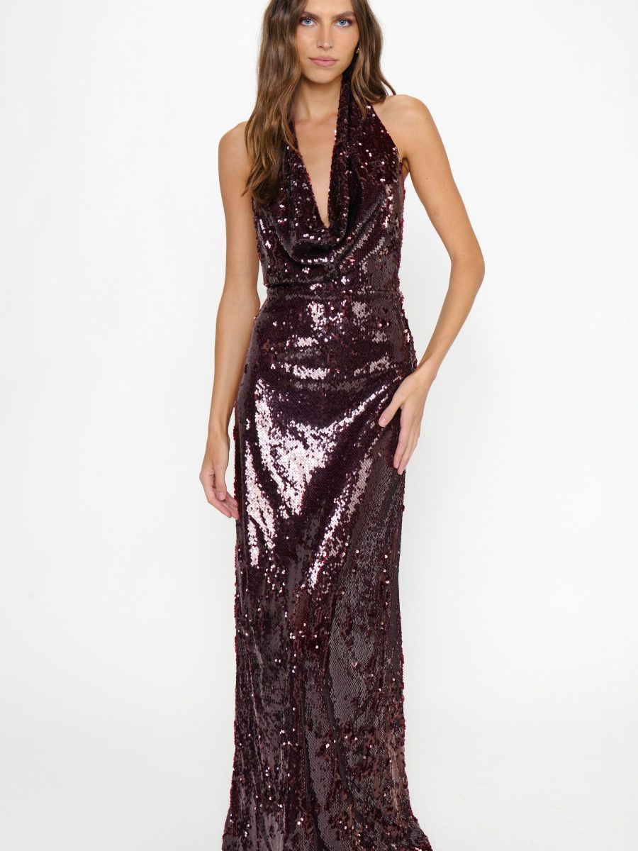 Burgundy Sequins