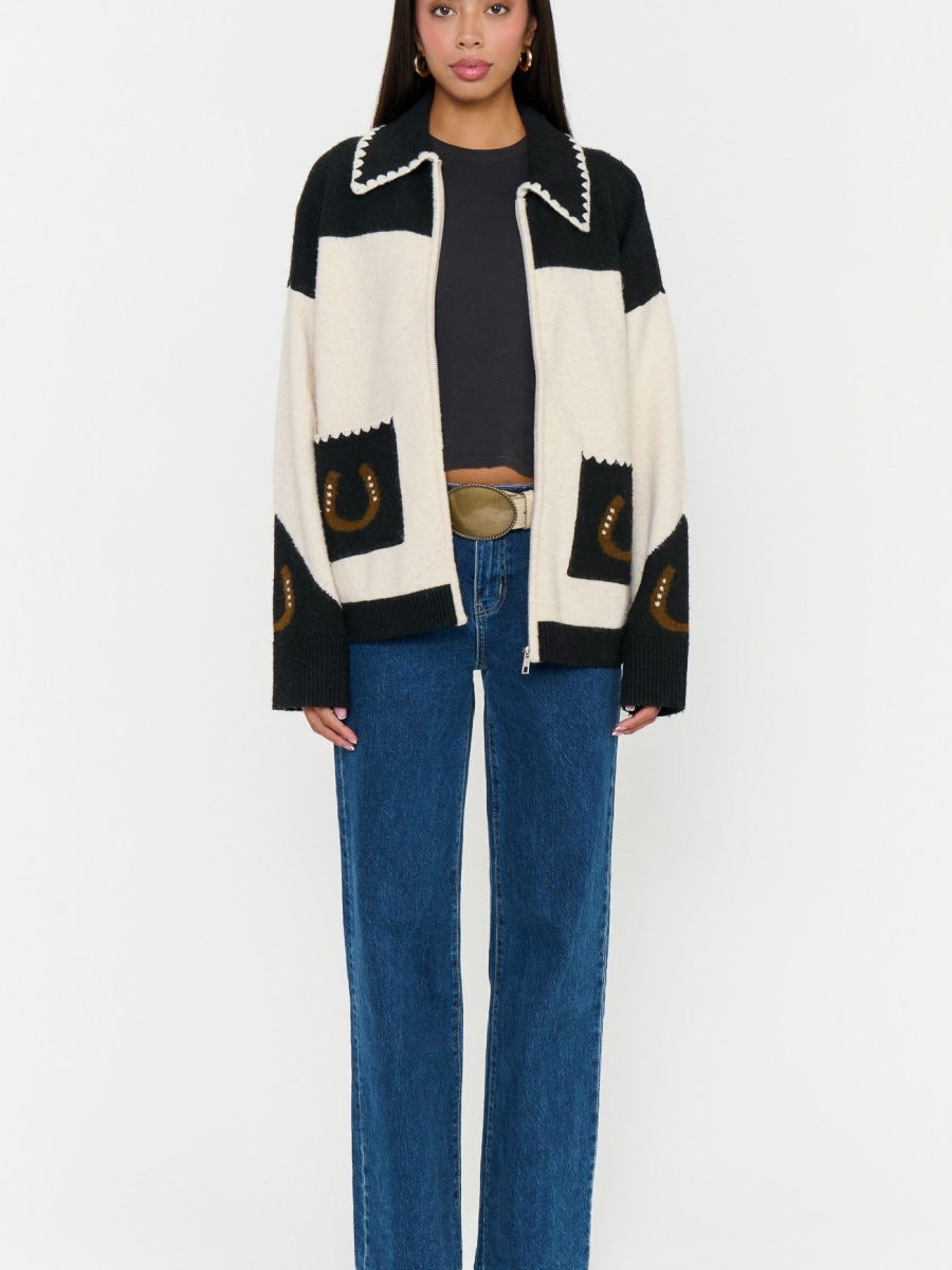 Los Almos Sweater ~ Horse Embroidered Knit