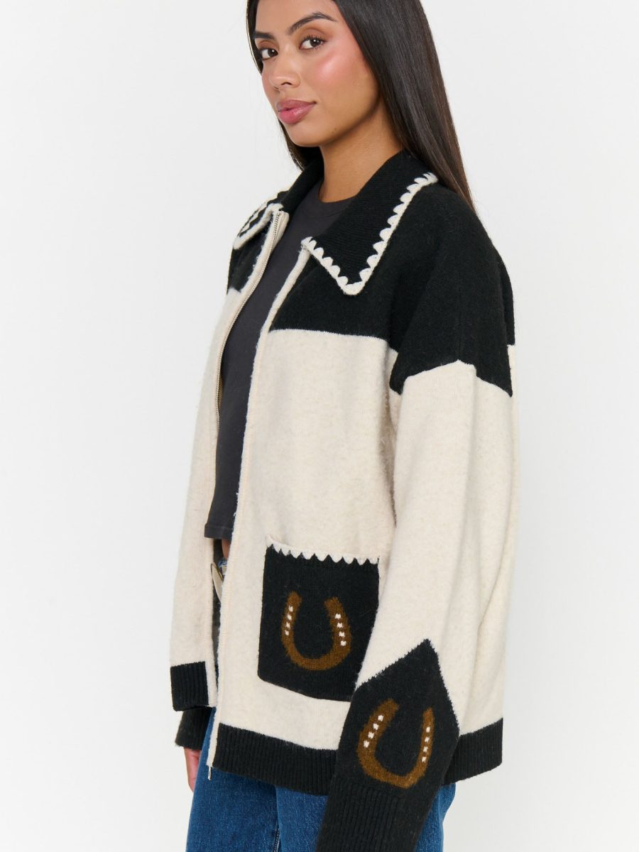 Los Almos Sweater ~ Horse Embroidered Knit