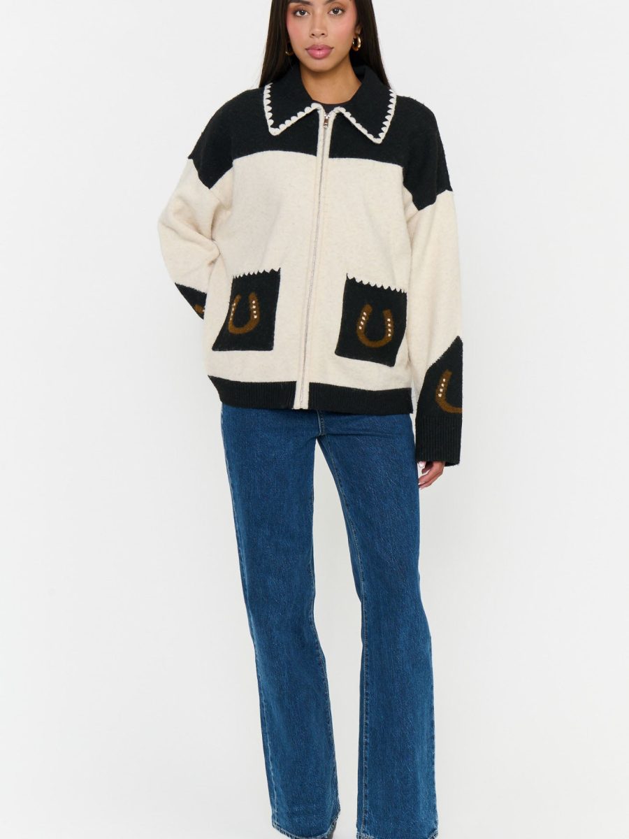 Los Almos Sweater ~ Horse Embroidered Knit