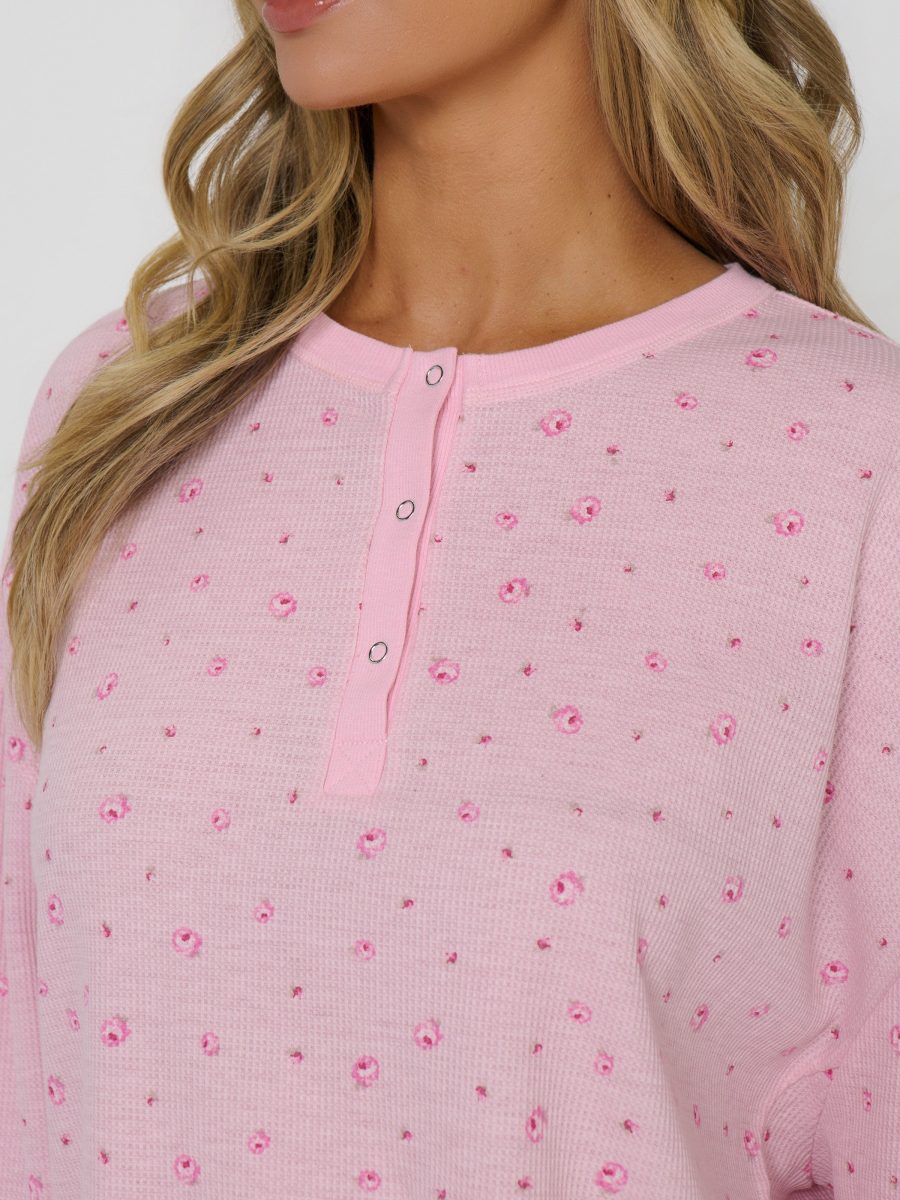Self Care Set ~ Blush Blossoms Waffle Knit