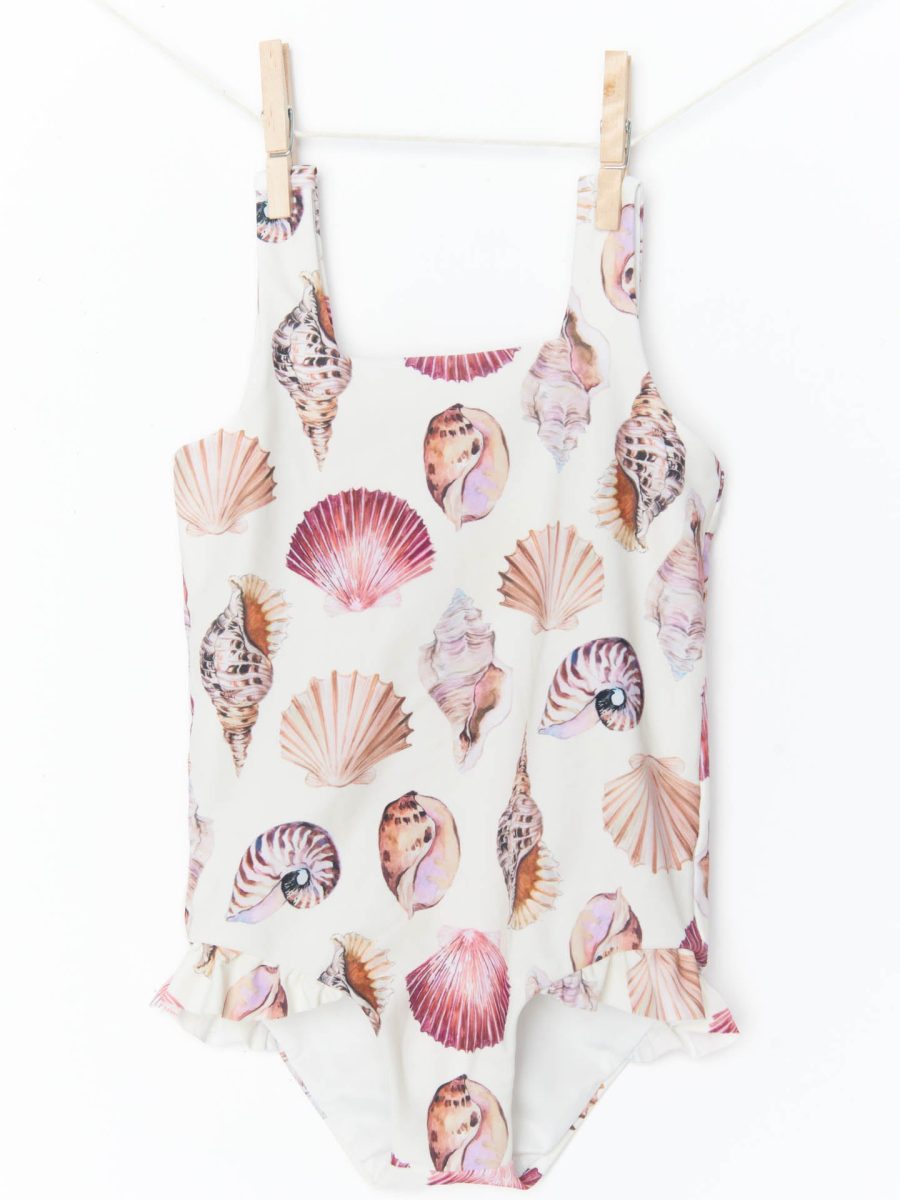 Annabel One Piece ~ White Shells