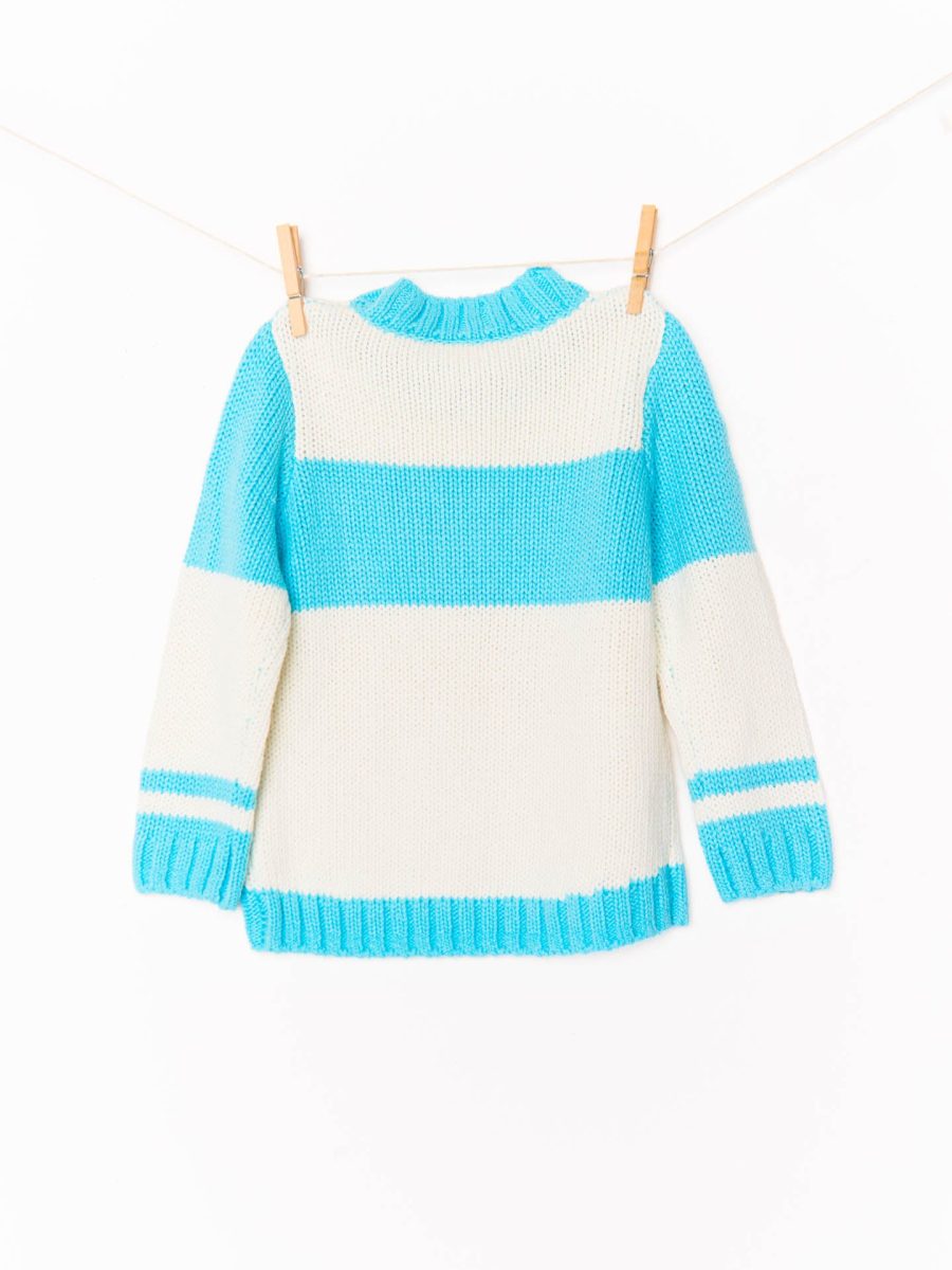 Mini Ski In Sweater ~ Powder Blue Ski Knit