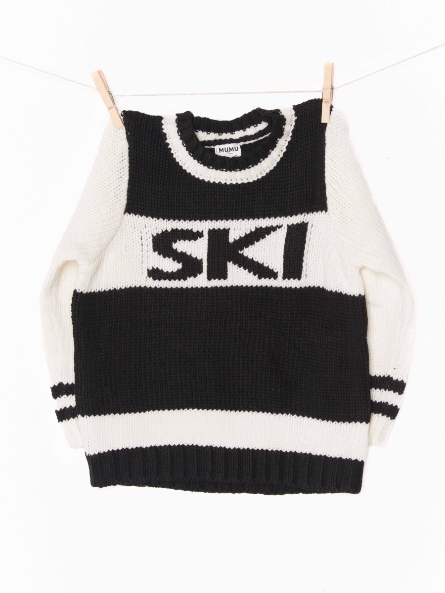 Mini Ski In Sweater ~ Ski Knit Black