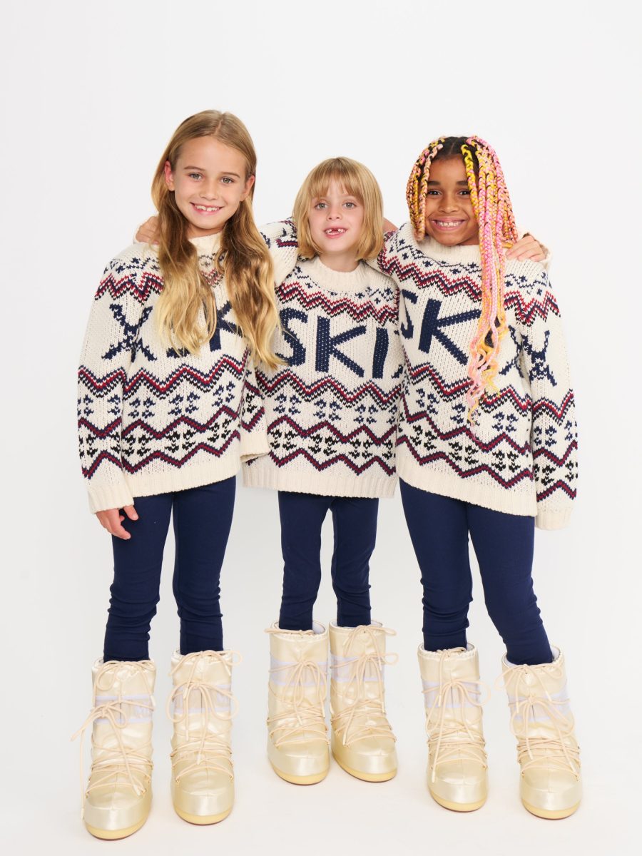 Mini Ski In Sweater ~ Cream Ski Knit