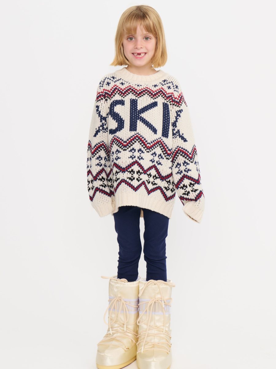 Mini Ski In Sweater ~ Cream Ski Knit