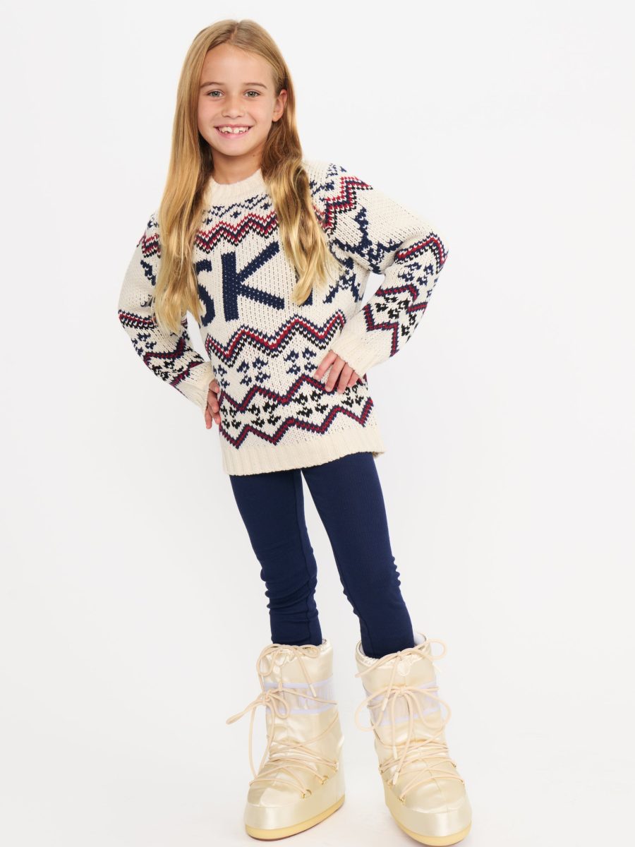 Mini Ski In Sweater ~ Cream Ski Knit
